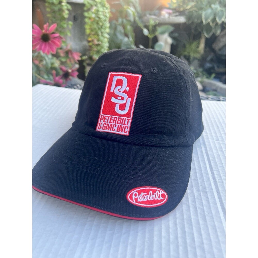 Peterbilt DSU GMC Nothing But Trucks Black Red Embroidered Snapback Hat Portland